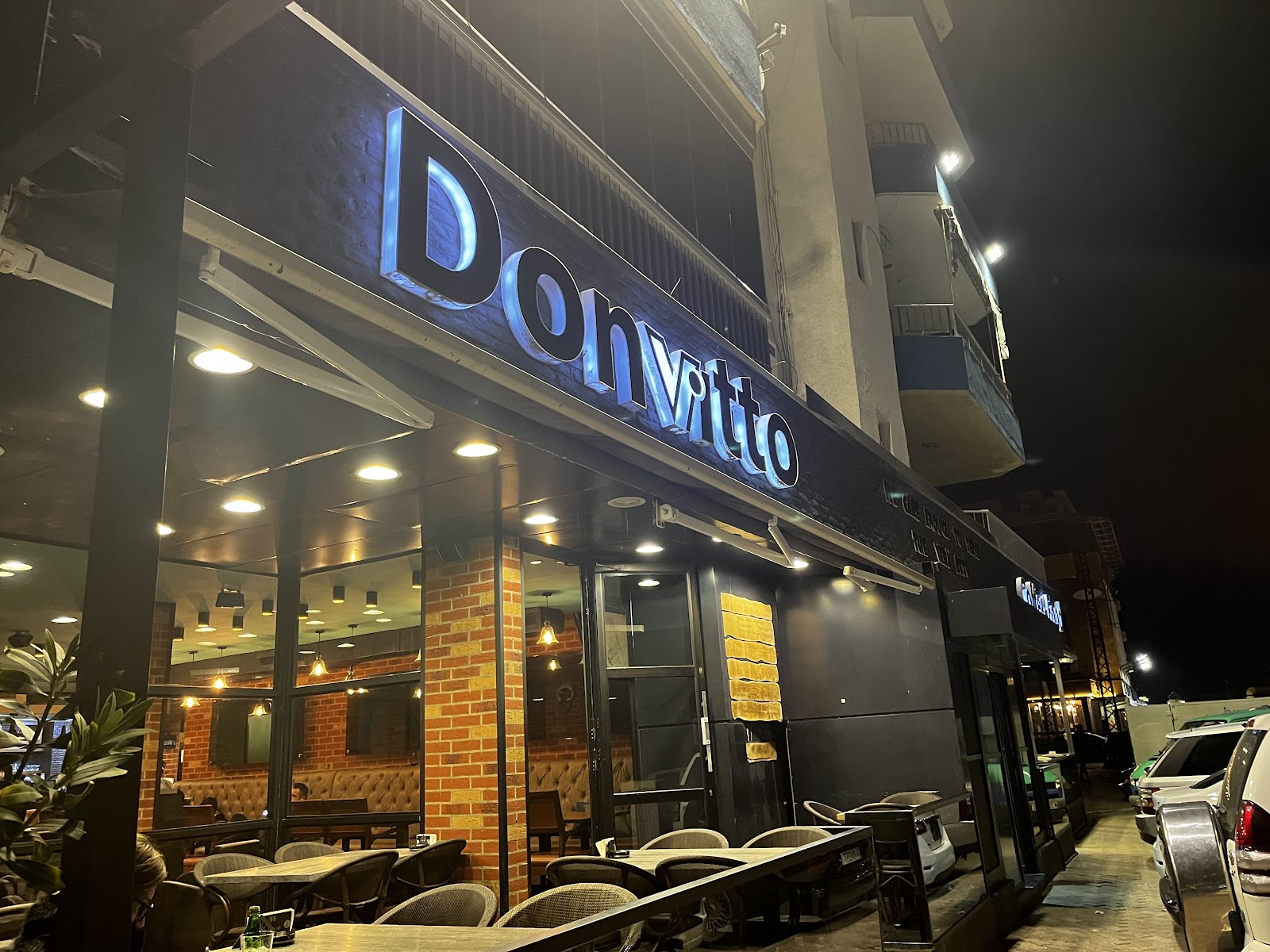 Donvitto lit up at night in Tyre